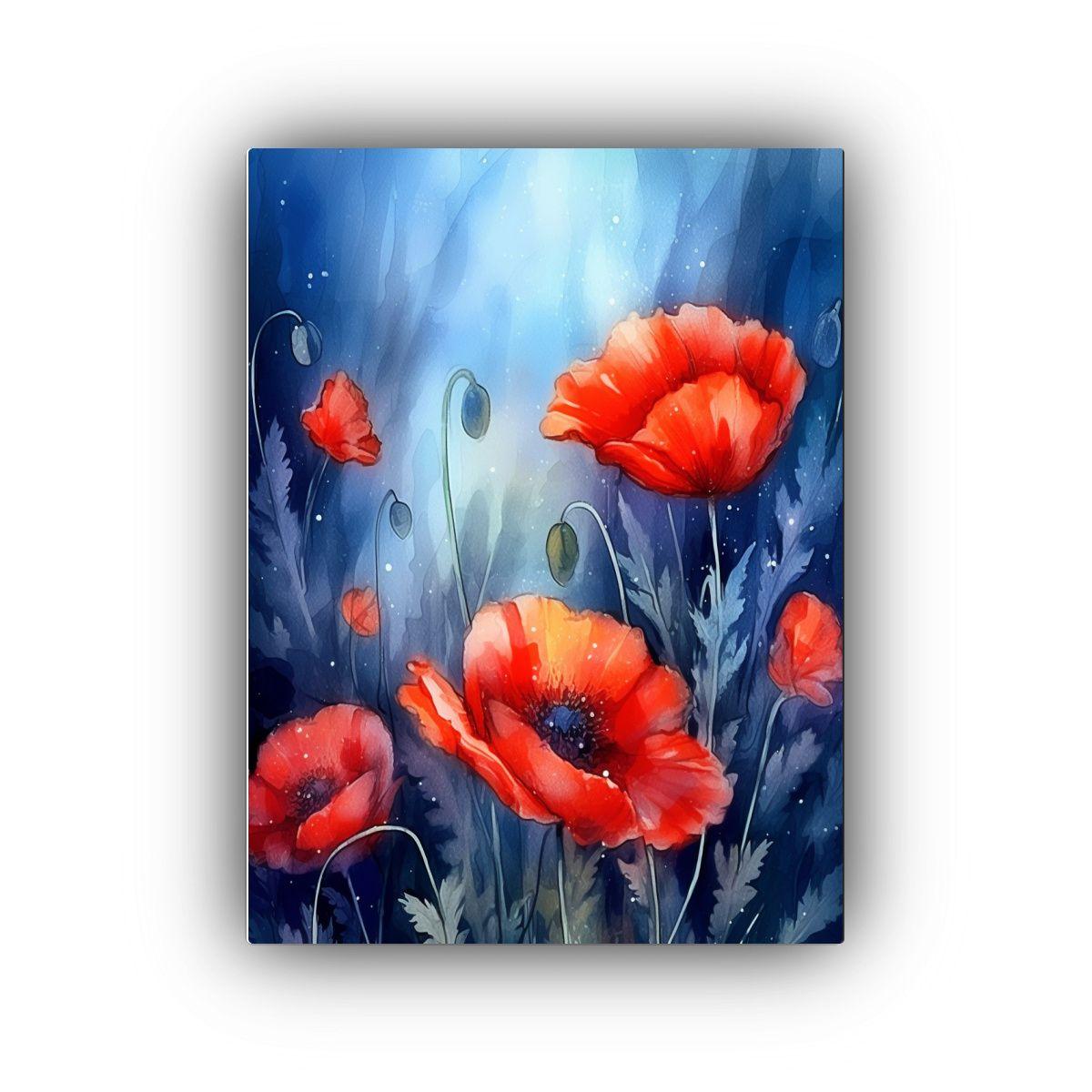 Tela En Bastidor Calidos Modernidad Acuarela 60x90cm-0