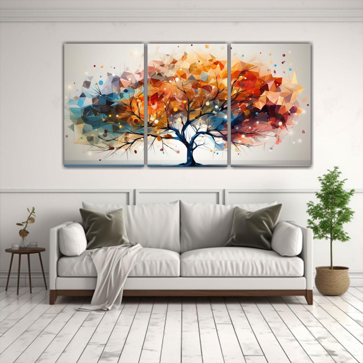 Cuadros Movimiento Intenso Para Decorar: Árbol 240x120 Cm-2