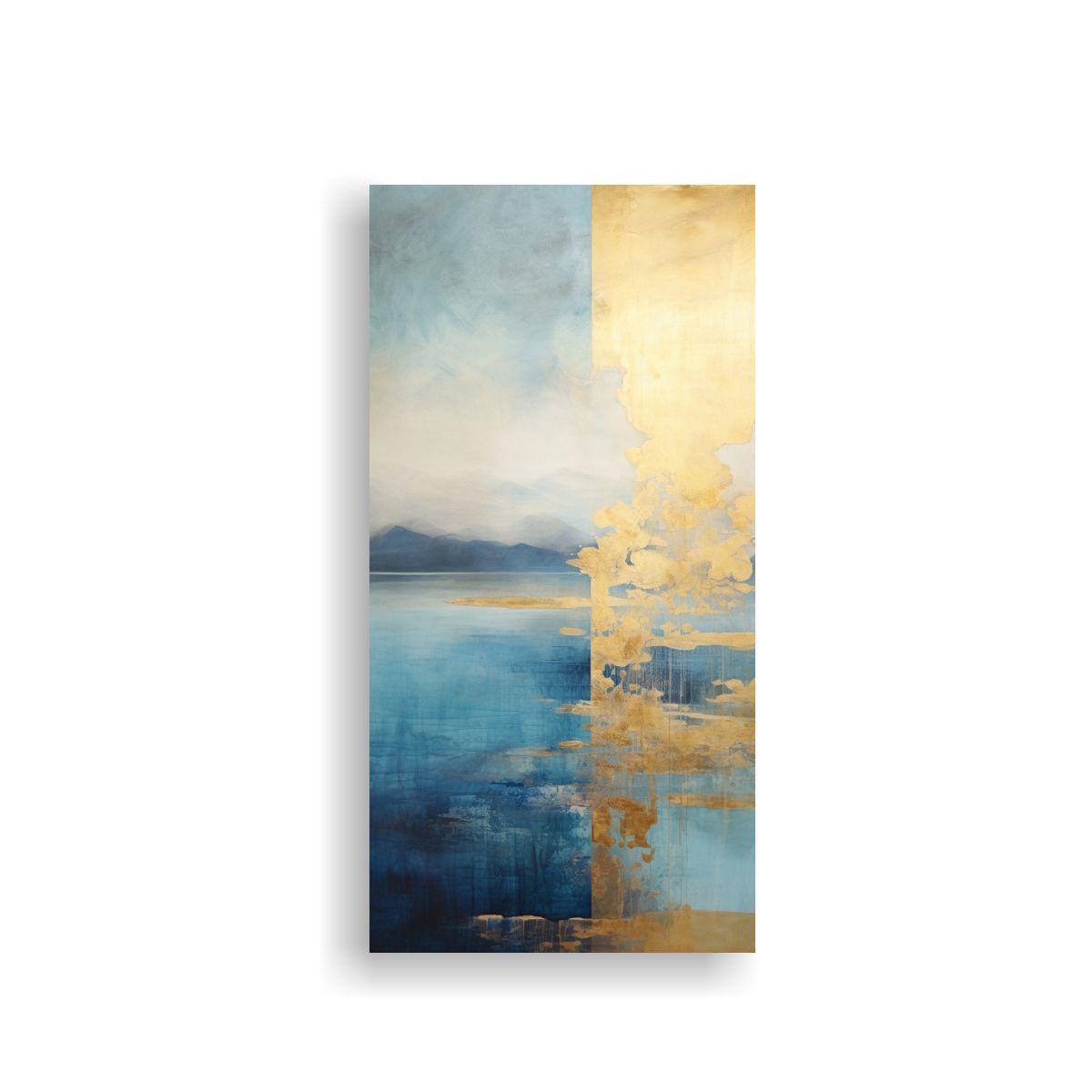 Tela En Bastidor Composición Exuberantes Pintura 40x80cm-0