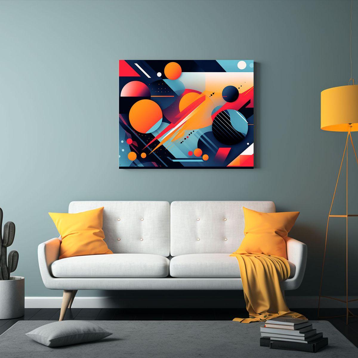 Pinturas Decorativas Abstractas Vintage Para Sumergirte En U 65x50cm-2