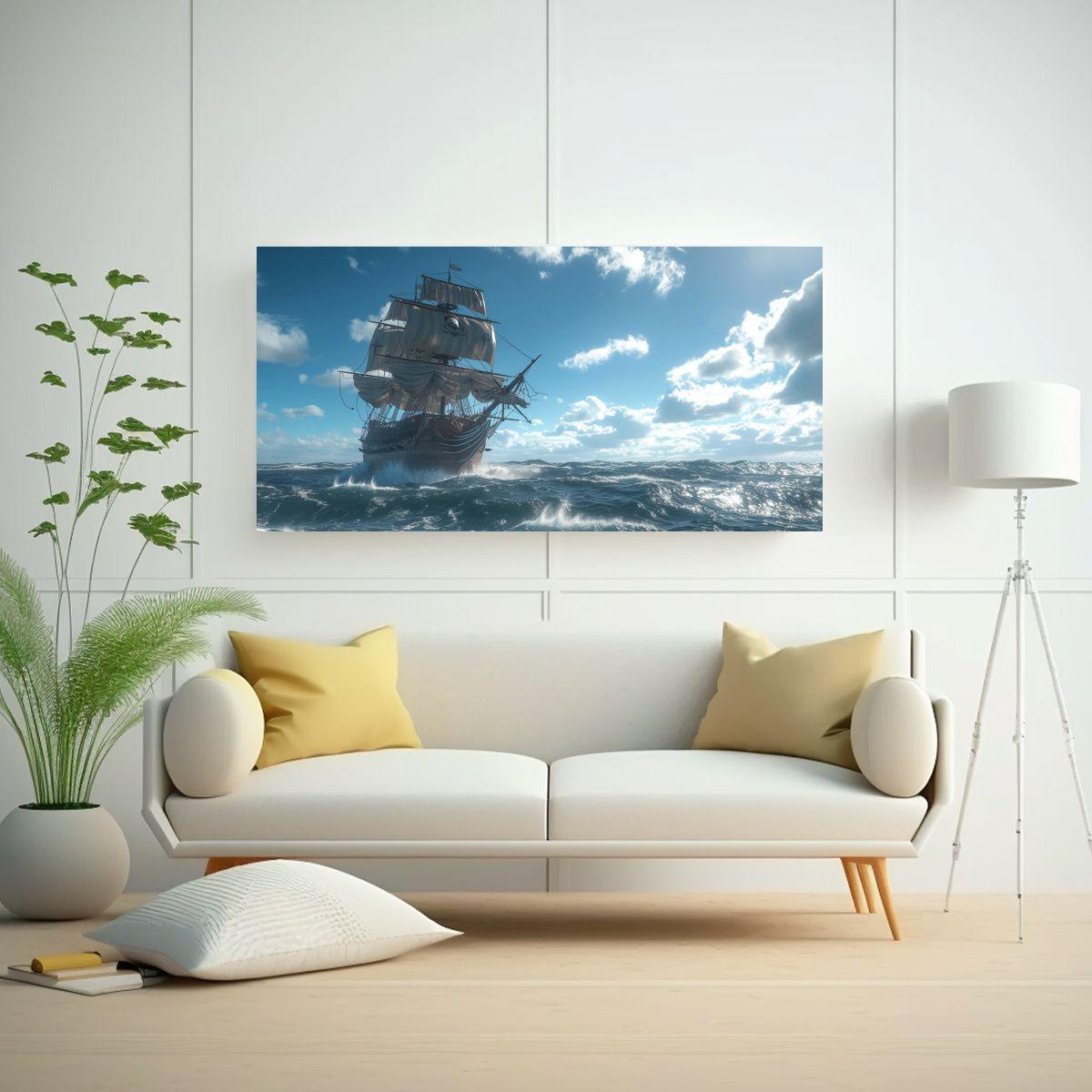 Pinturas Decorativas Clásicas De Arte: Pirata 160x80cm-2