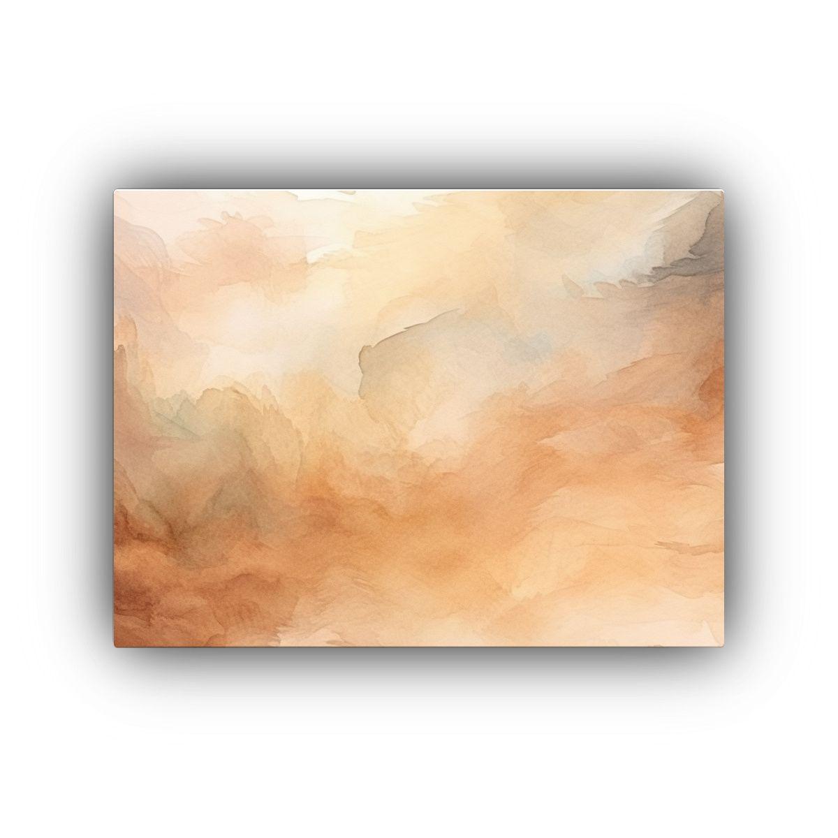 Cuadro Patron Cocina Beige Acuarela Beige Difuminado 50x40cm-0
