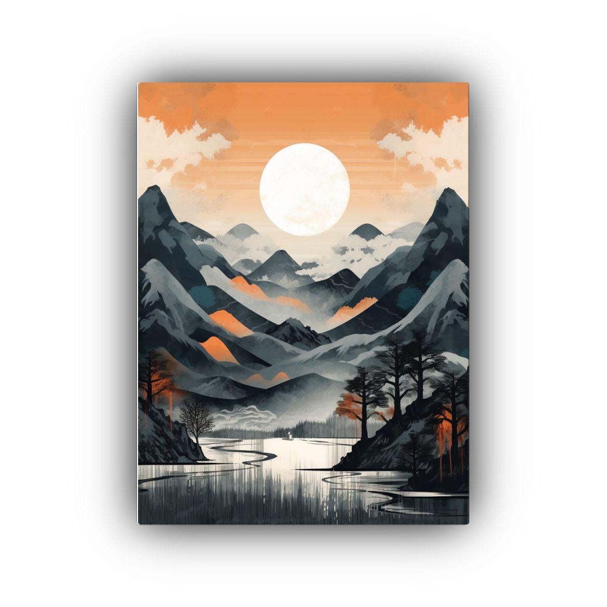 Pinturas De Decoración Canva Modernos Escena En Aesthetica  30x45cm-0