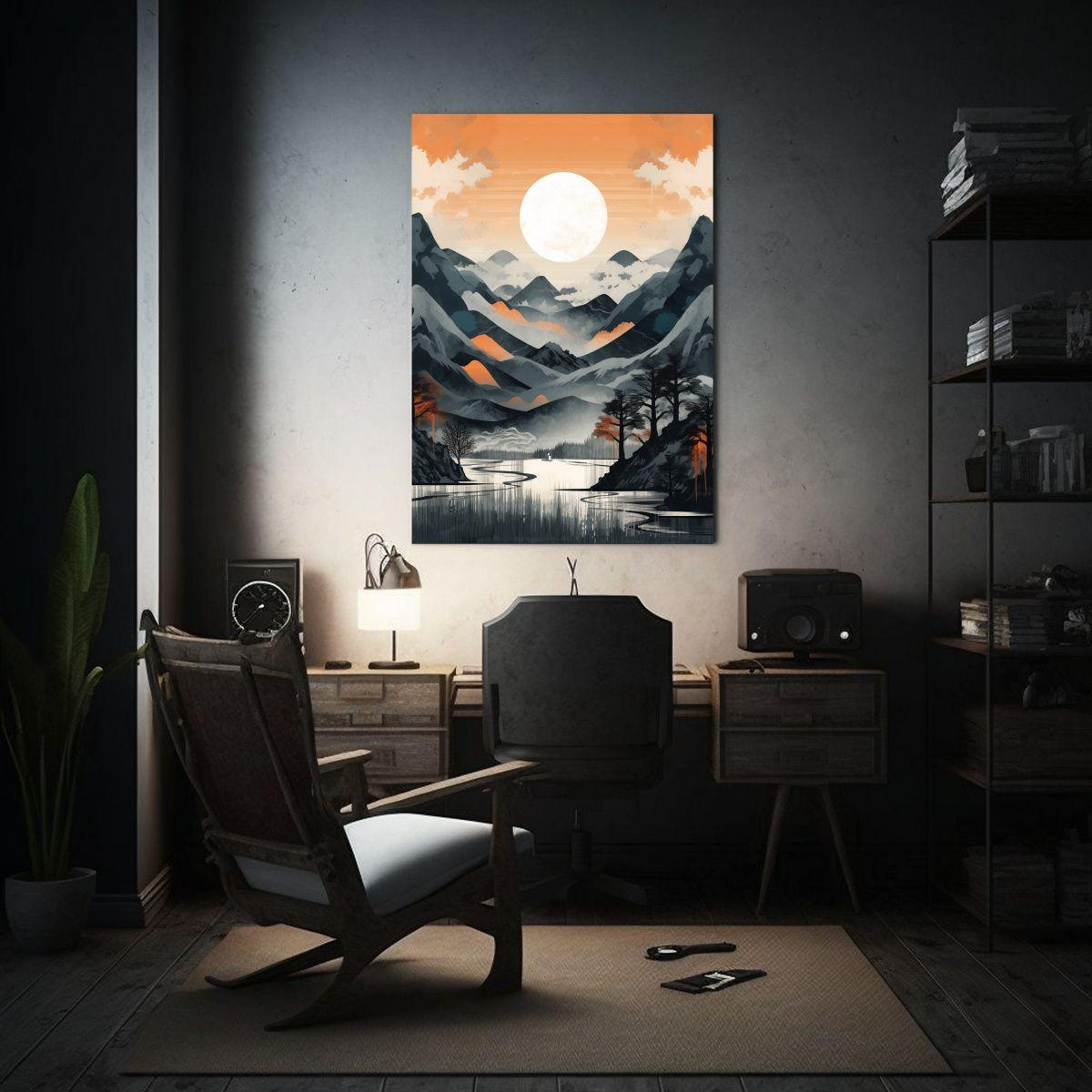 Pinturas De Decoración Canva Modernos Escena En Aesthetica  30x45cm-2