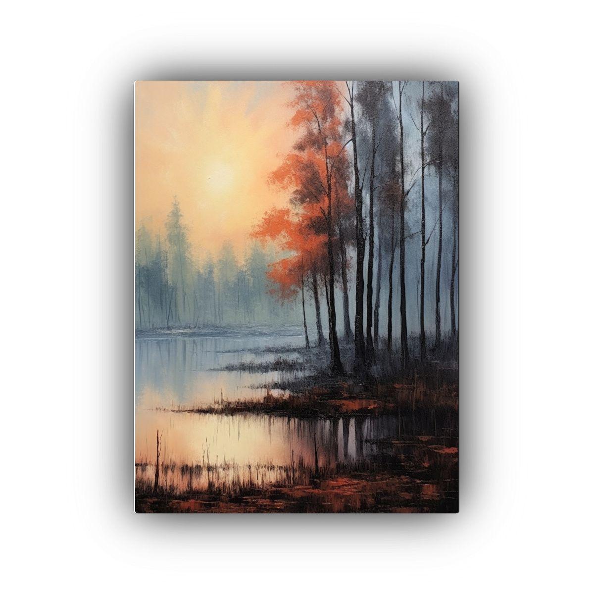 Pintura Decorativa De Lienzo Moderno Con Textura 30x45cm-0