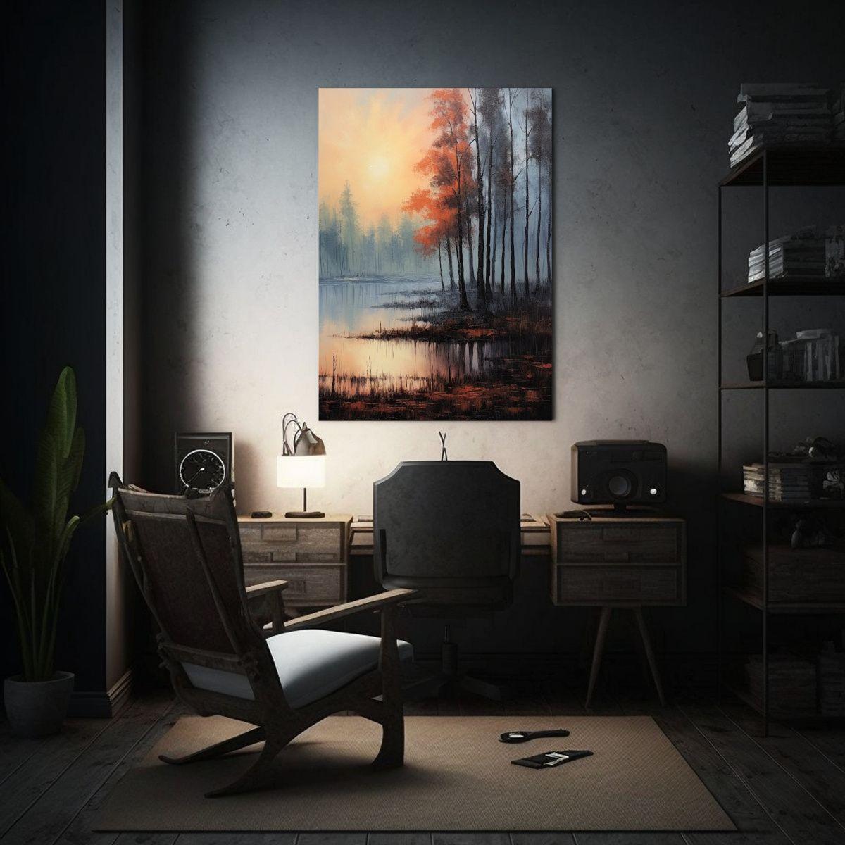 Pintura Decorativa De Lienzo Moderno Con Textura 30x45cm-2