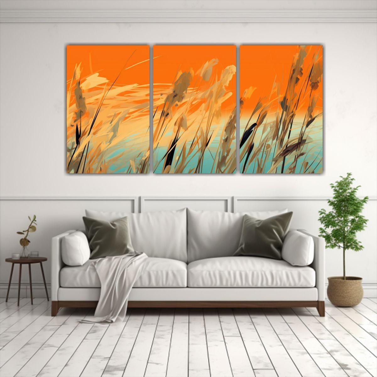 Set De 3 Cuadros Estilo Galería Para Decoración 180x90 Cm-2