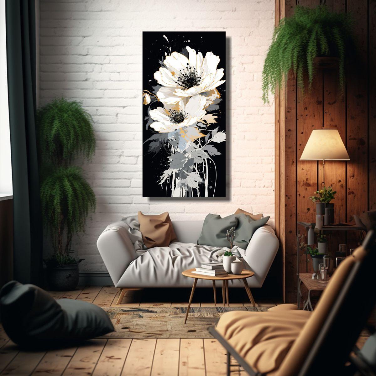 Cuadro De Diseño En Bastidor De Madera Estilo 80x160cm-2