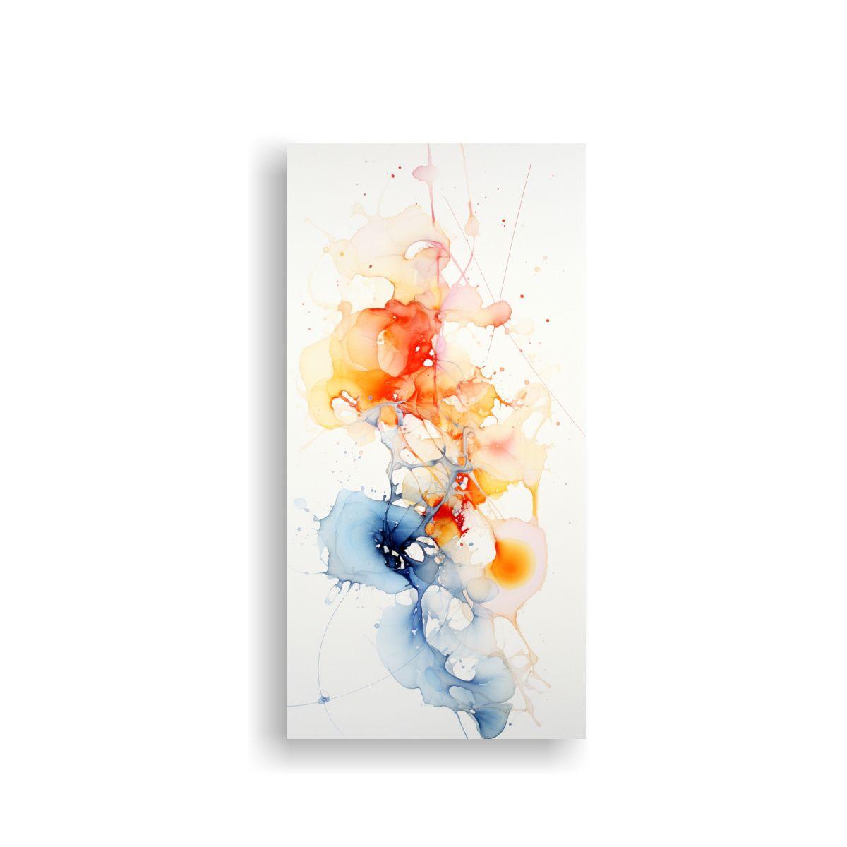 1 Cuadro Concepto Cuarto: Abstracción Acuarela 70x140cm-0