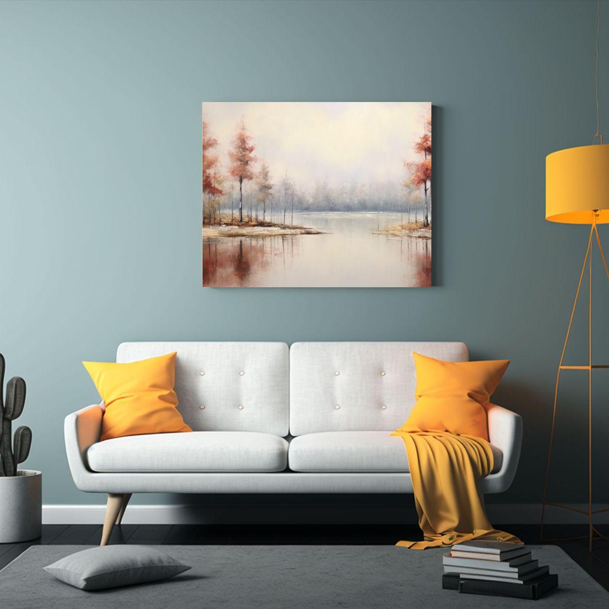 Pintura Al óleo Moderna Abstracta Realista Sobre Fondo Blan 45x30cm-2