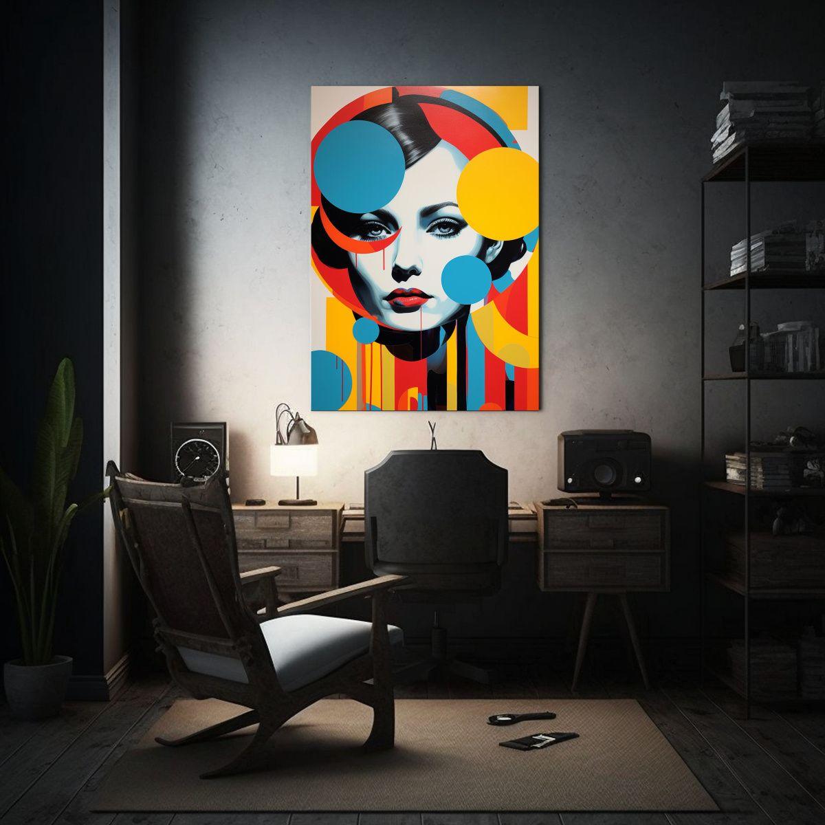 Cuadro Minimalista Estilo Galería Arte Pop 50x65cm-2