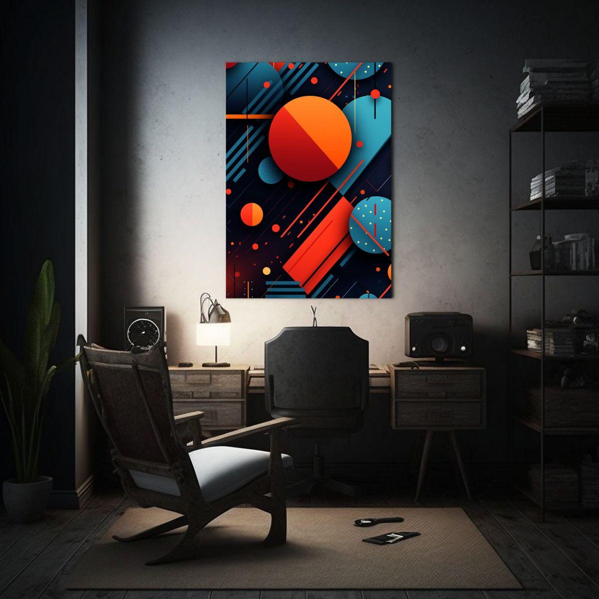 Pintura Decorativa Abstracta Con Un Atractivo 50x65cm-2