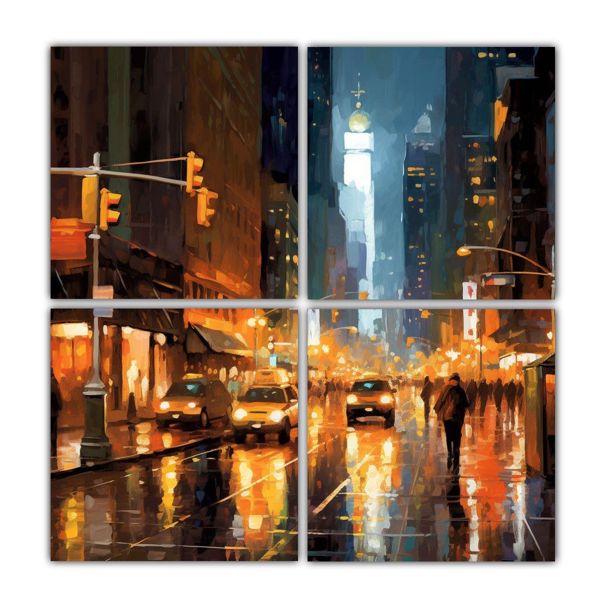 Imágenes Clásicas De La UE: 4 Composiciones 100x100 Cm-0