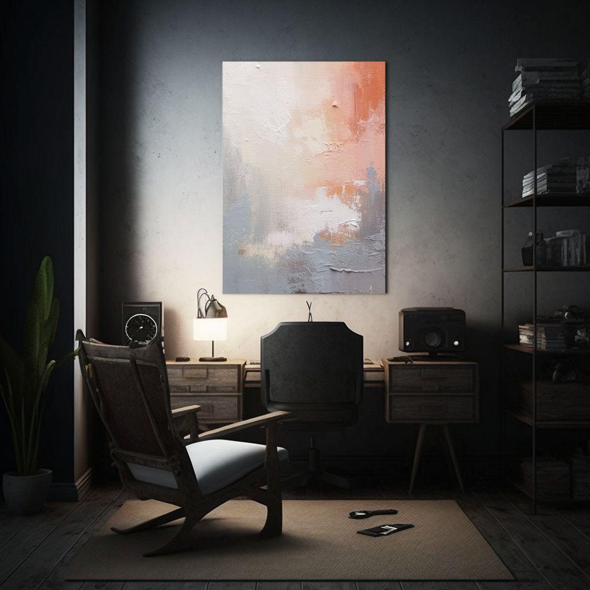 Cuadro Concepto Escena Enero Como Pintura Al óleo De Color  50x75cm-2
