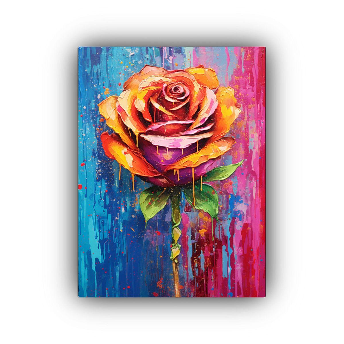 Pintura Decorativa: Composición Dinámica De 20x30cm-0