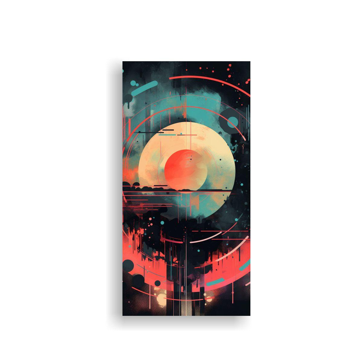Tela En Bastidor Moderno Con Originalidad: Arte 20x40cm-0