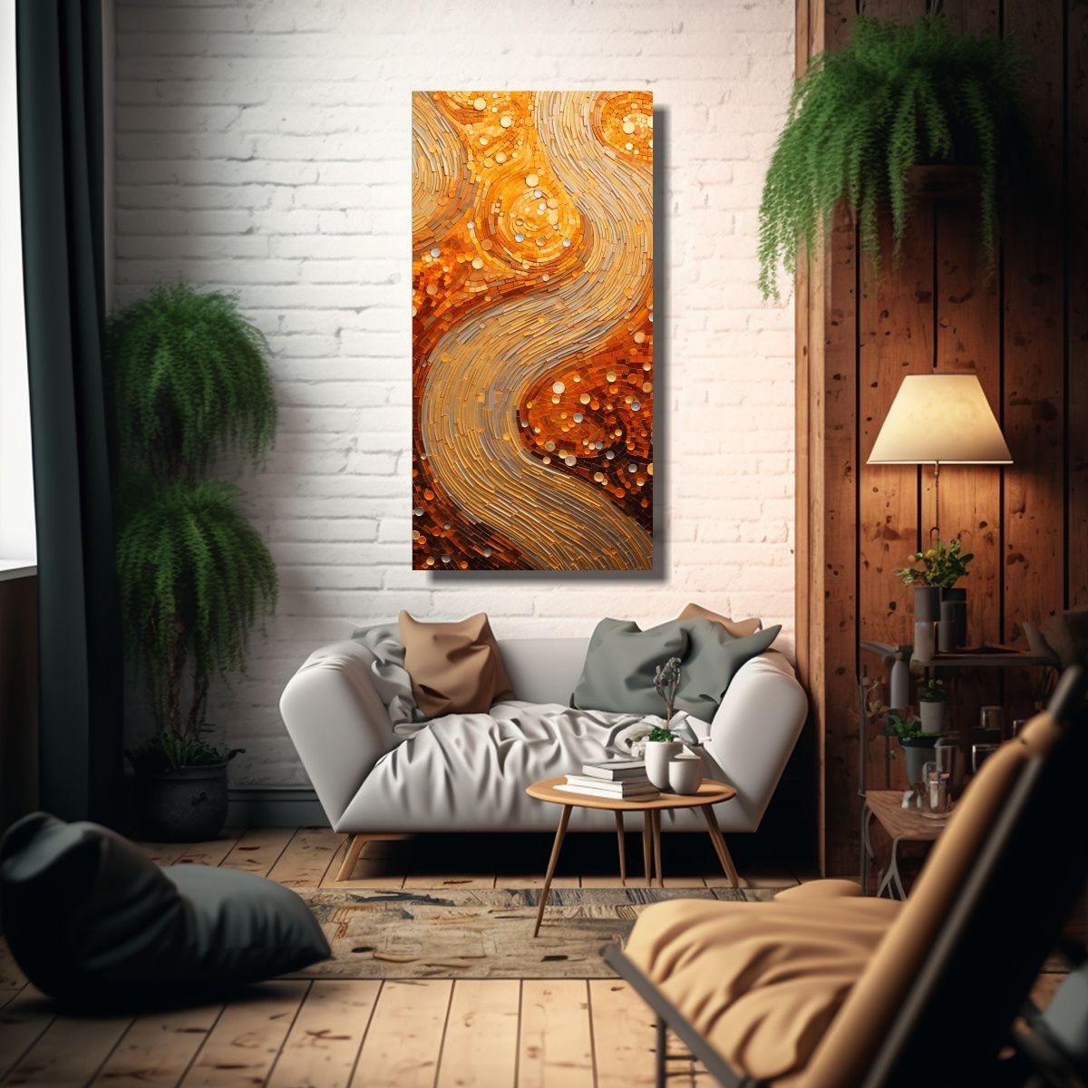 Pintura Decorativa De Arte Moderno En El Estilo 30x60cm-2