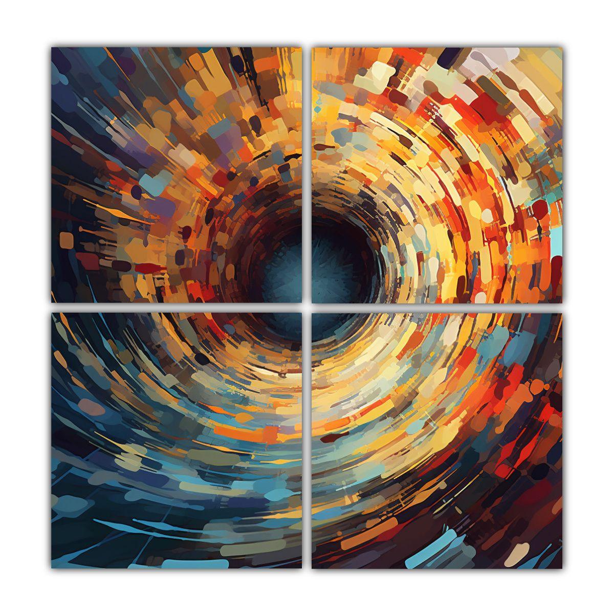 Cuadro Arte Callejero Abstracto Optic Art 60x60 Cm-0