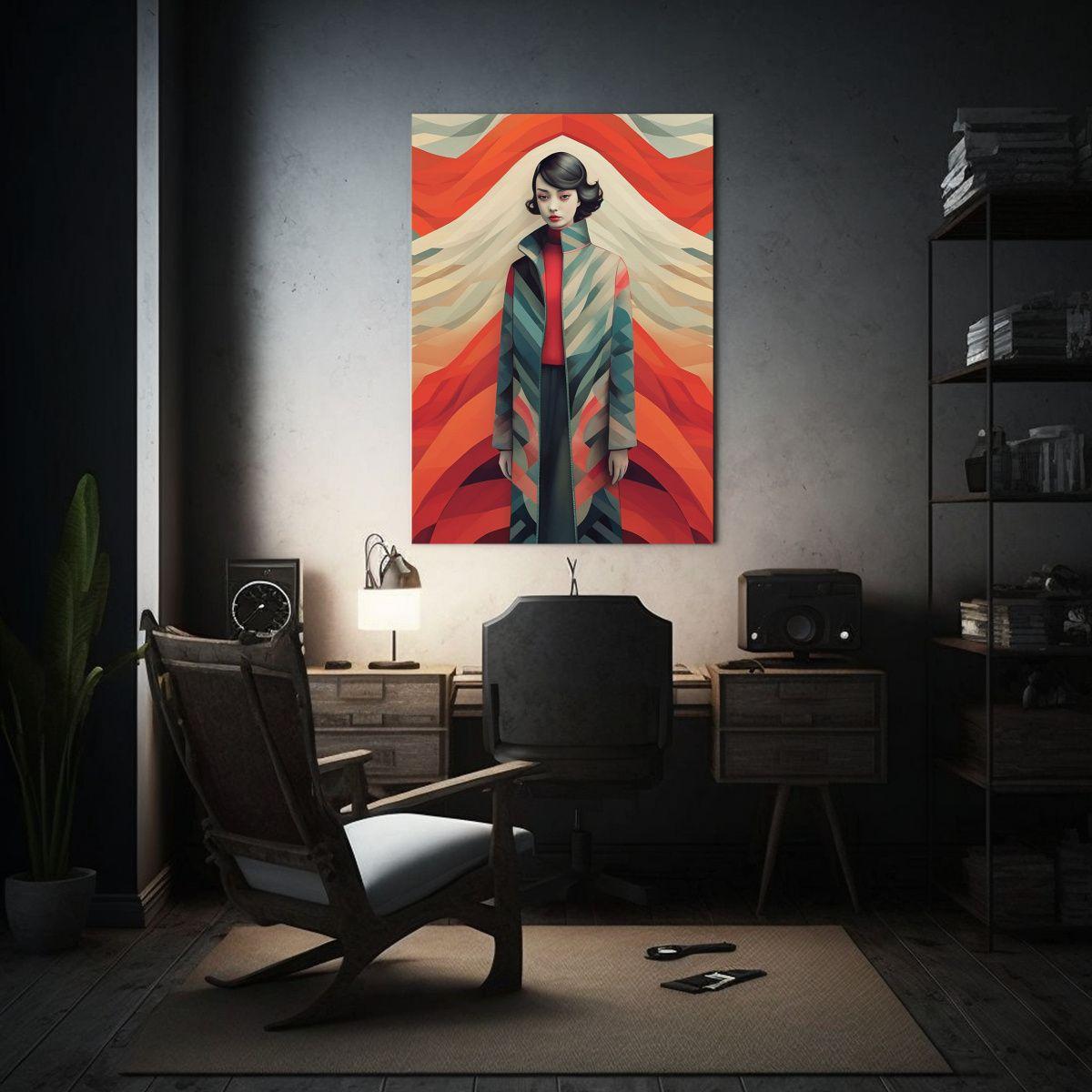 Pintura Abstracta En Lienzo Para Decoración Simétrica 80x120cm-2
