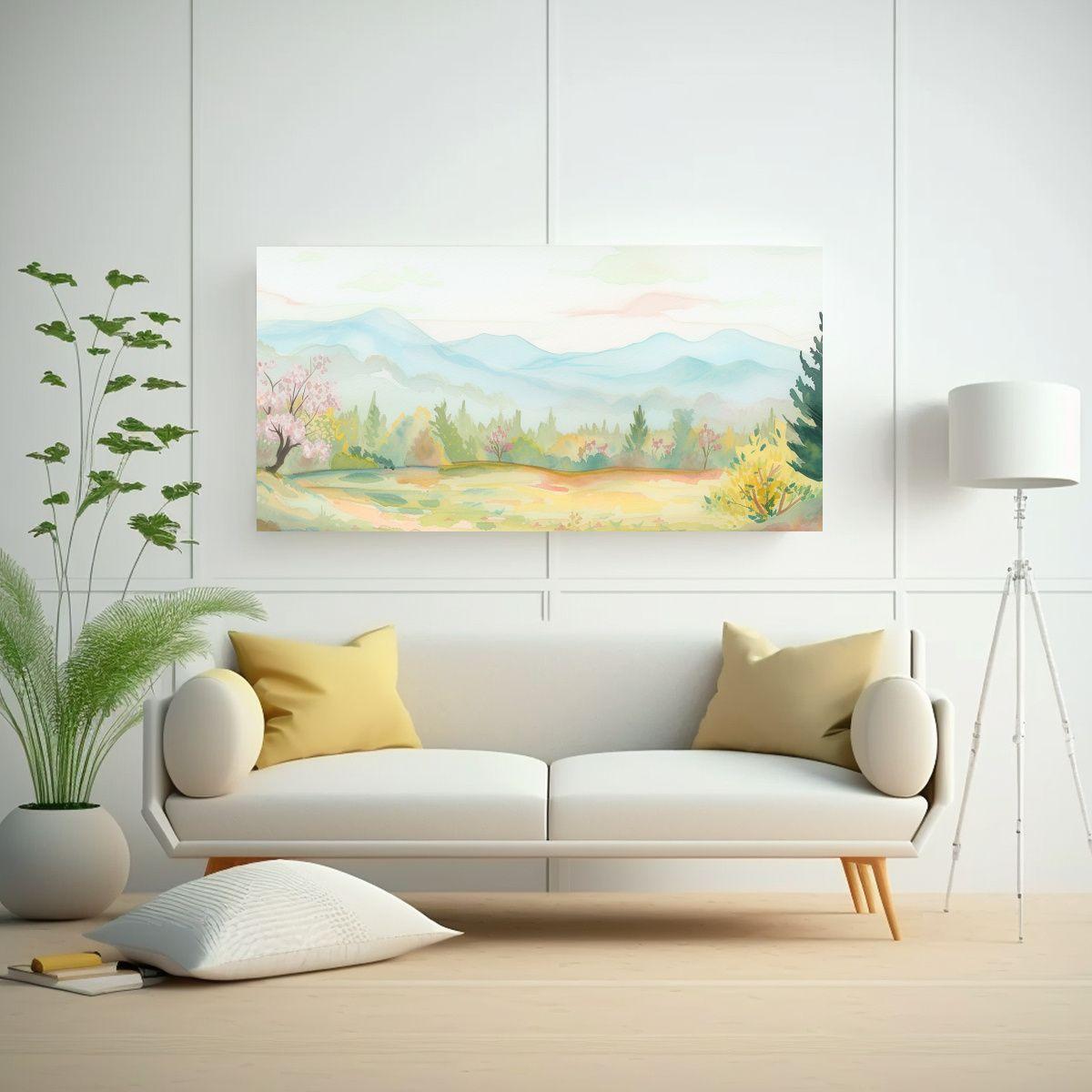 Cuadro Conceptual Equilibrio Paisaje Bosque 80x40cm-2