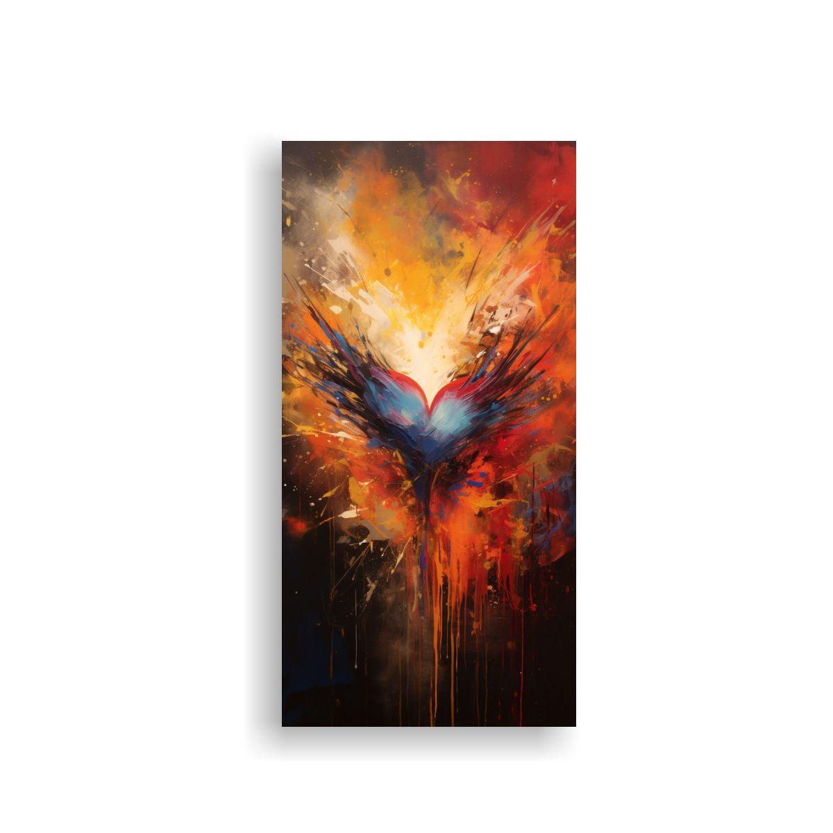 Cuadro Inspirador De Arte De Pared: Corazón 30x60cm-0