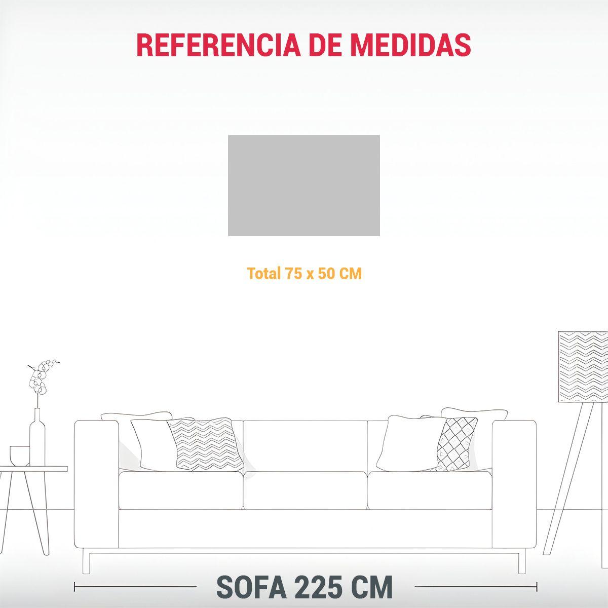 Pintura Decorativa Dormitorio Con Atmósfera 75x50cm-1