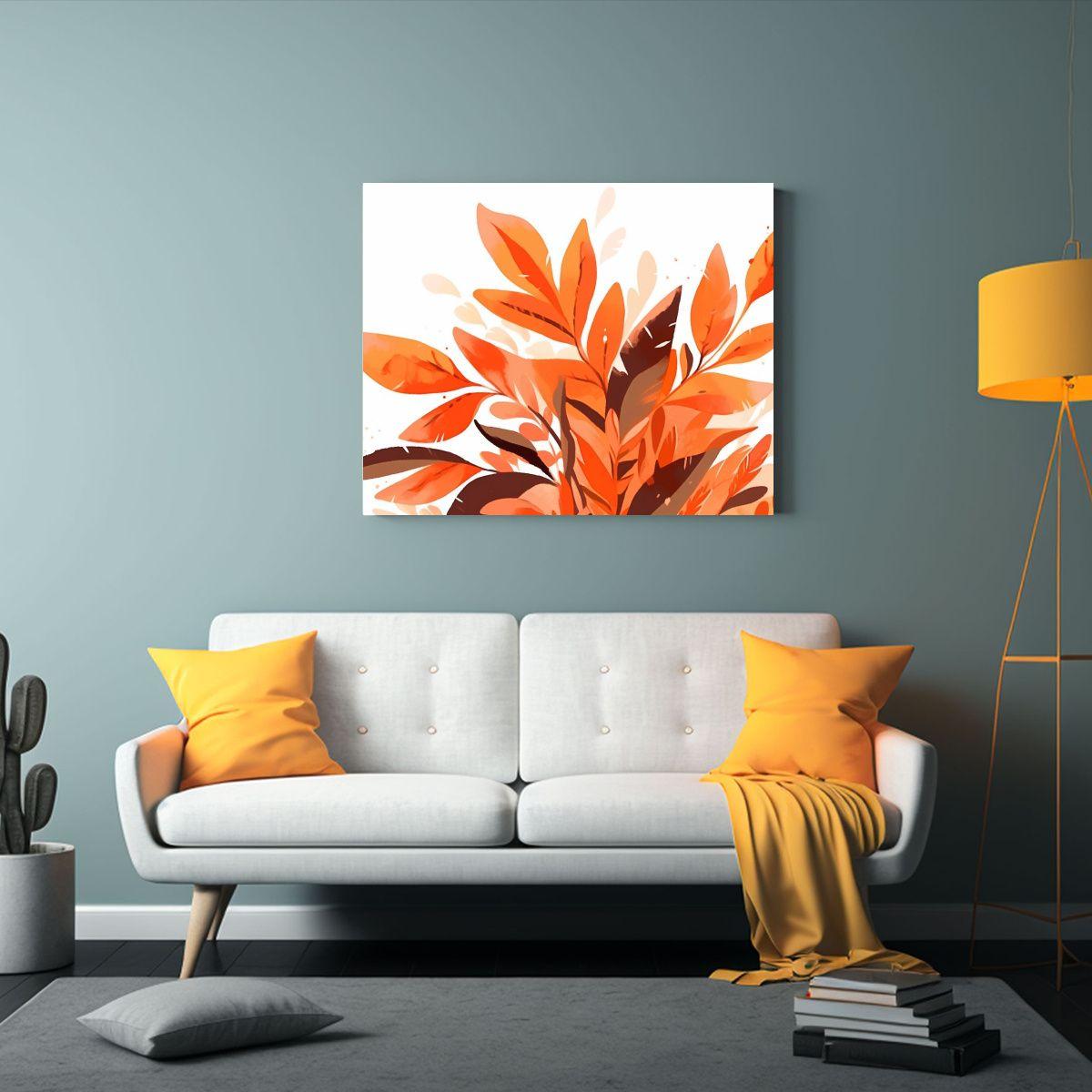 Pintura Decorativa Dormitorio Con Atmósfera 75x50cm-2