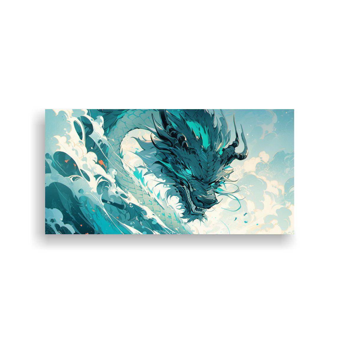 Pinturas Decorativas De Belleza De Un Dragón En T 160x80cm-0