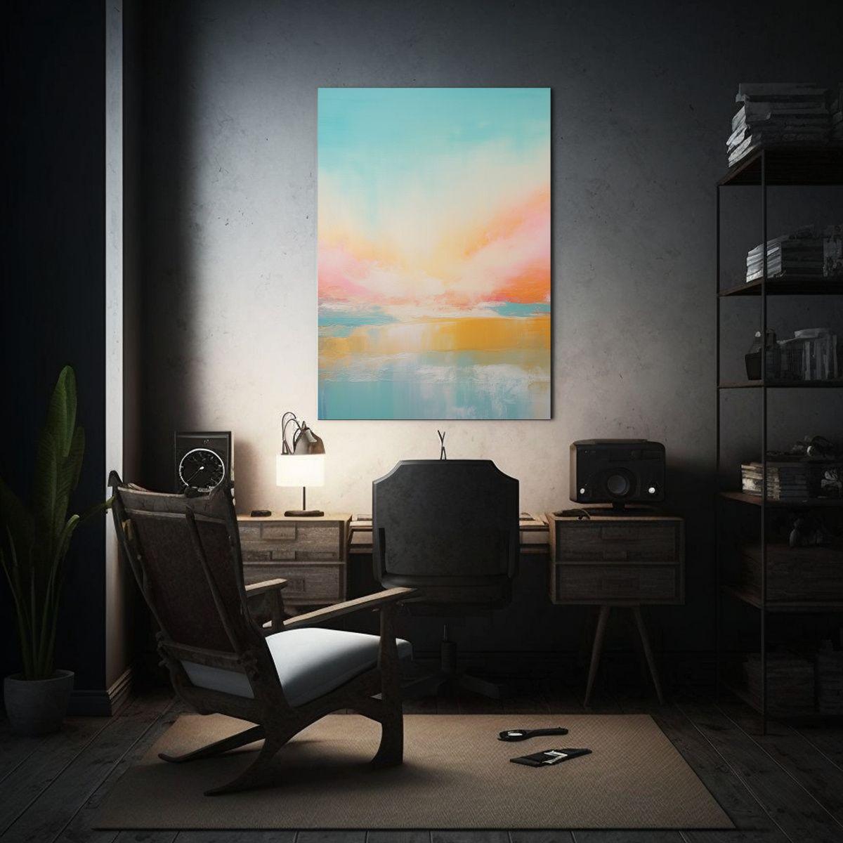 Pintura Acuarela Clásica Minimalista En Estilo De Roth 50x65cm-2