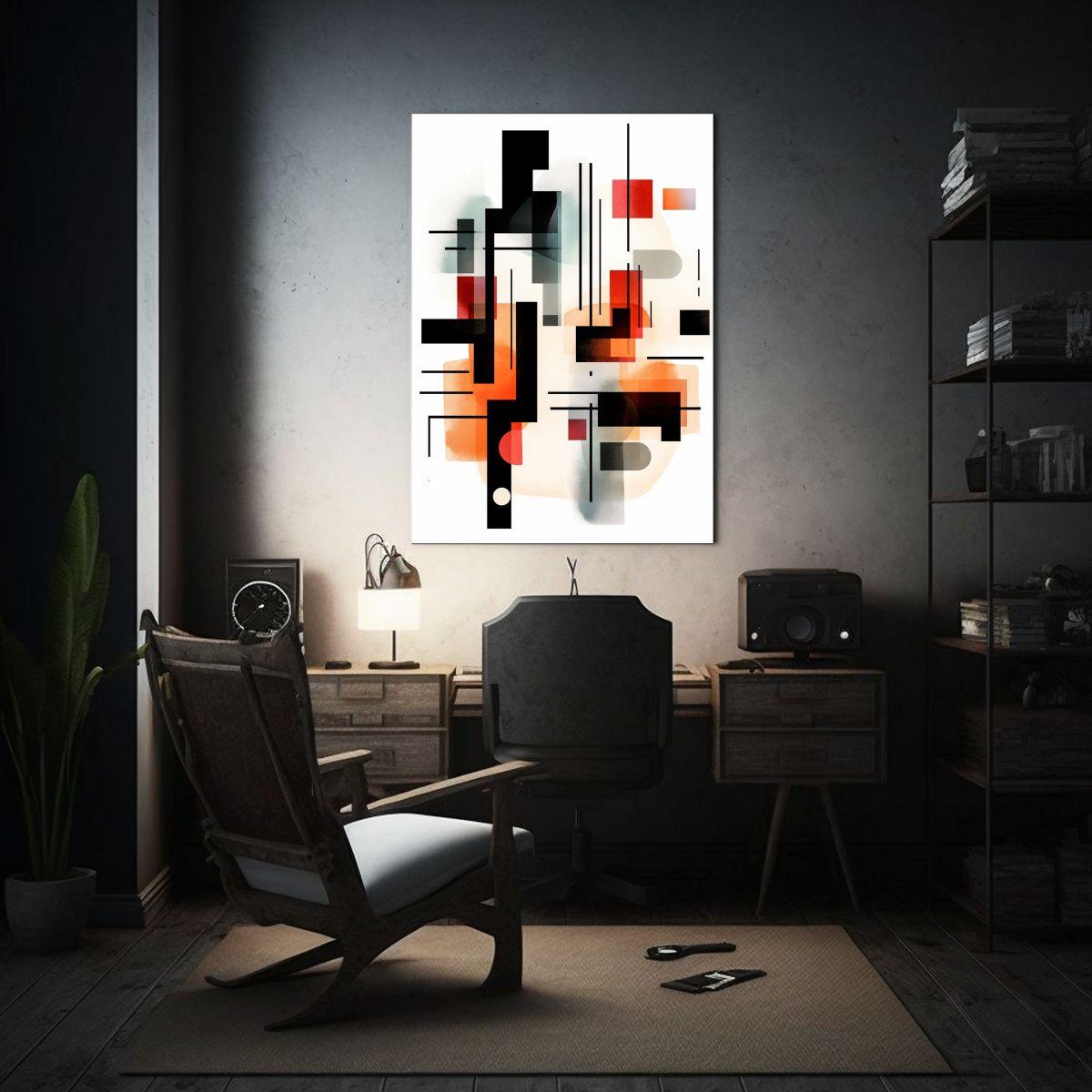 Cuadro Minimalista Abstracto Tema Expresionismo Artístico D 80x120cm-2
