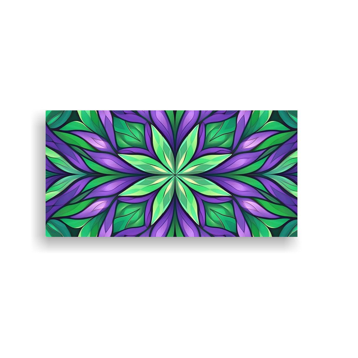 Cuadro Geométrico En Tela, Belleza Natural 80x40cm-0
