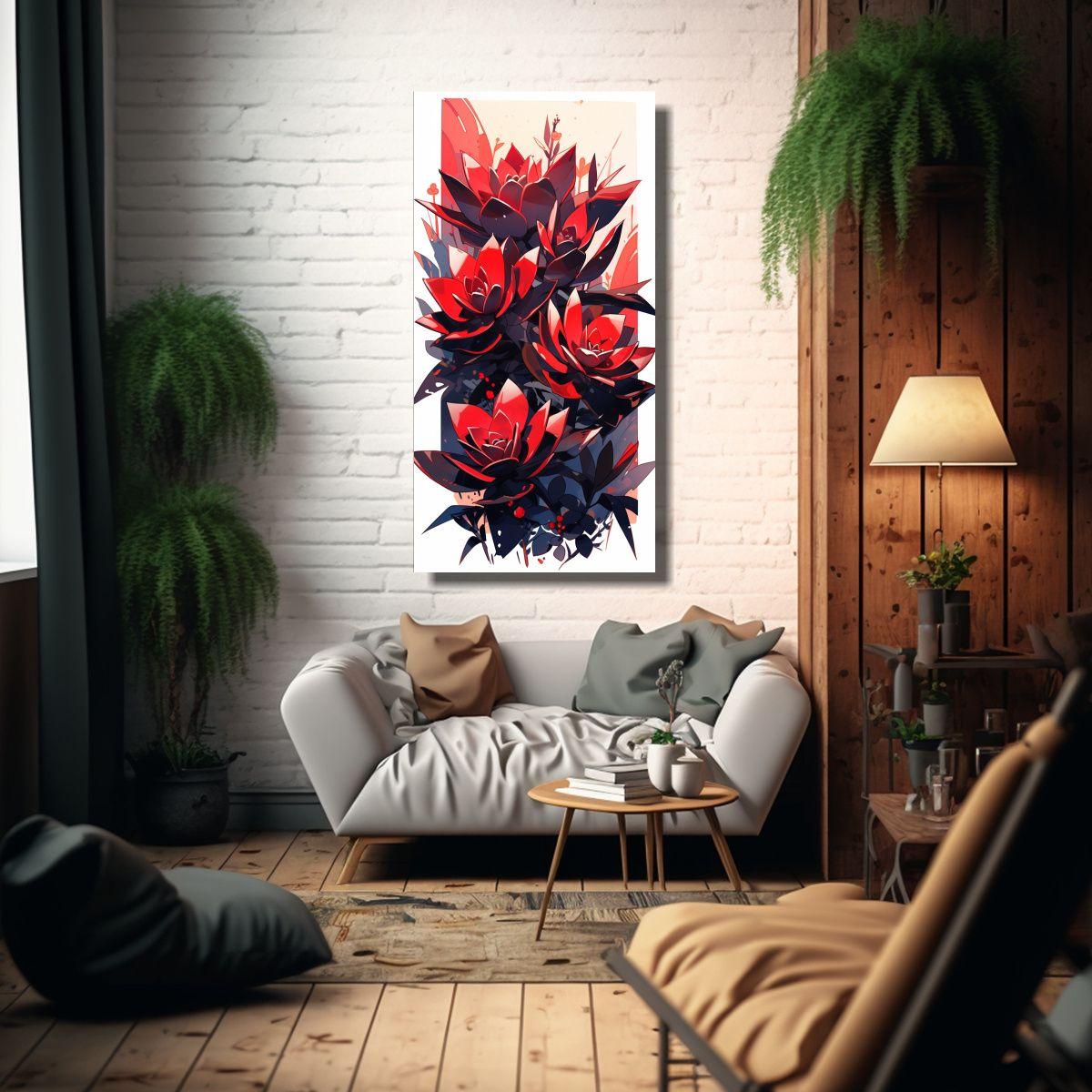 Cuadros De Decoración De Lienzo Con Plantas 80x160 Cm-2