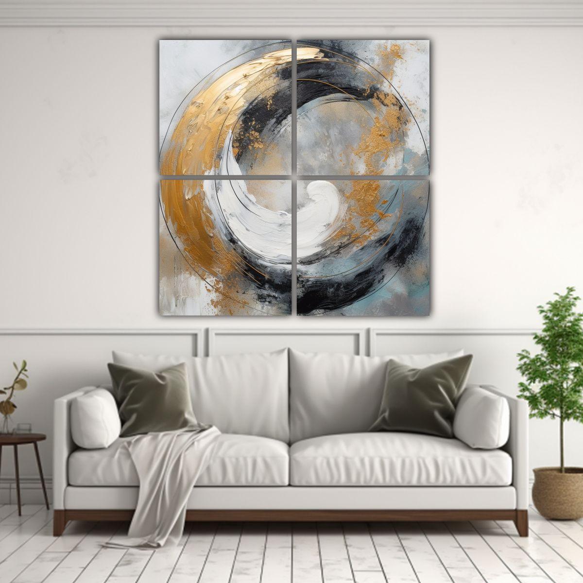 Pinturas Decorativas Abstractas Y Minimalistas 180x180 Cm-2
