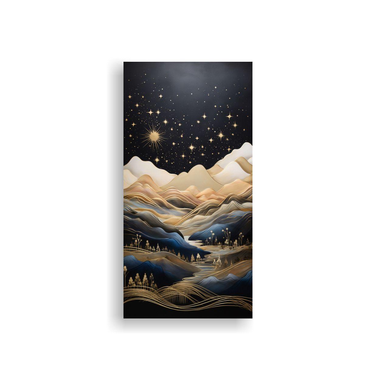 Paisaje De Montaña Elegante Con Estilo Intenso 60x120cm-0