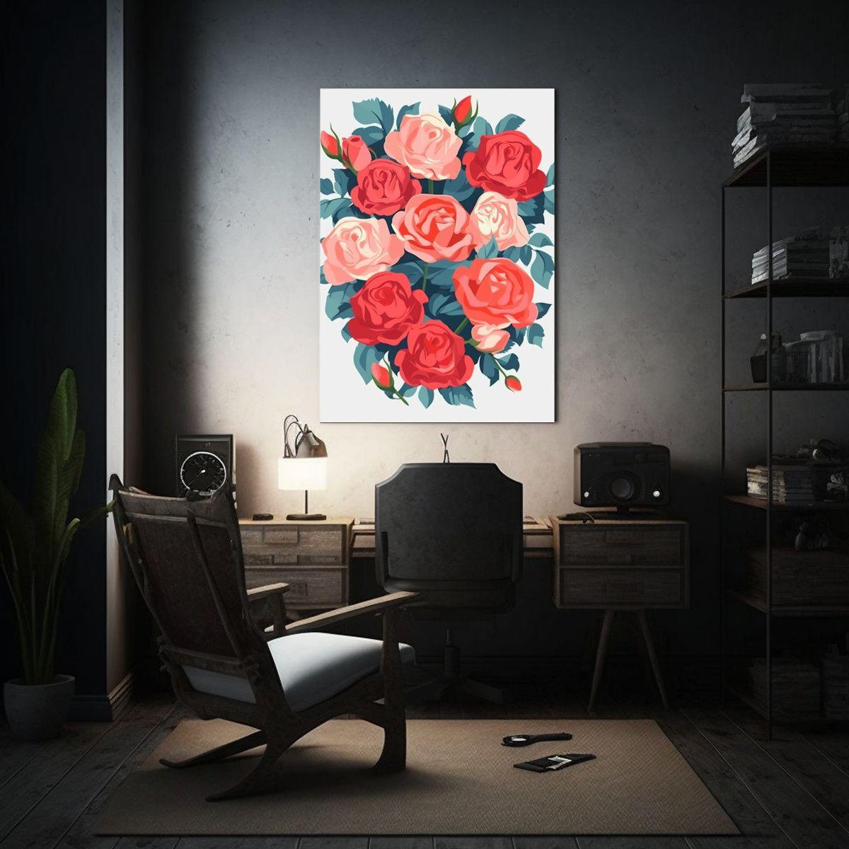 Tela Estilo Galería Con Temática Intenso Día 20x30cm-2
