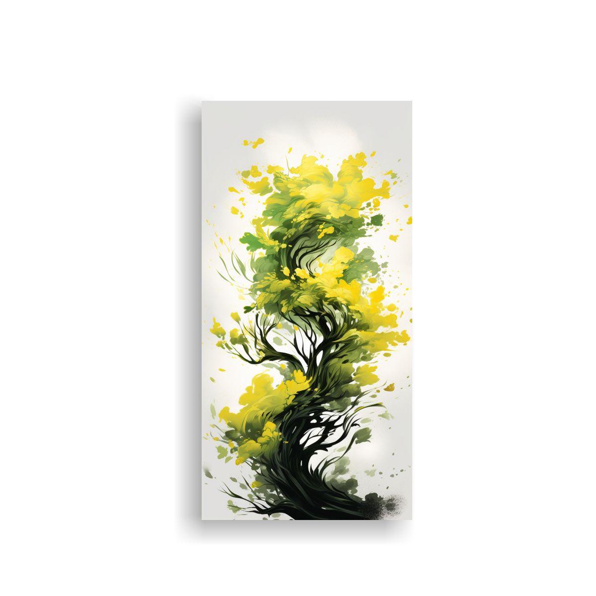 Pintura Decorativa De Ambiente Neonoir De árbol 50x100cm-0