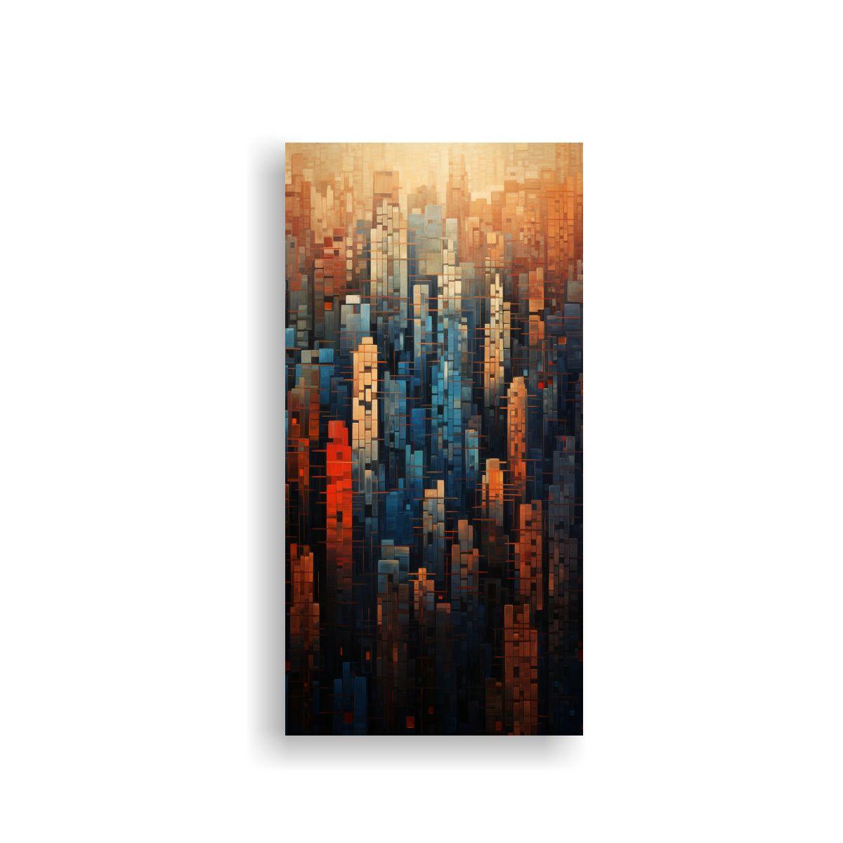 Pinturas Decorativas De Composición Geométrica 40x80cm-0