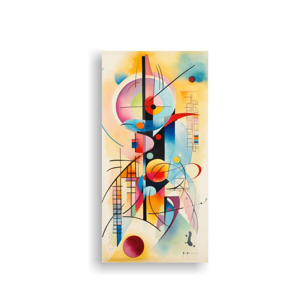 Cuadro Inspirador Esquema Acuarela Abstracta 20x40cm-0