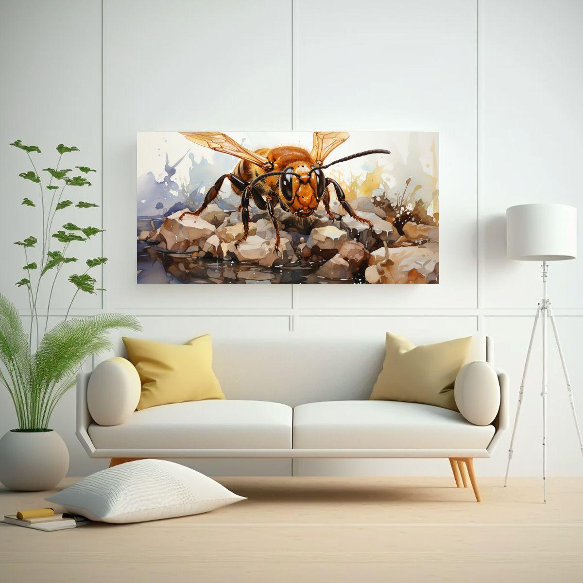 Arte De Pared Inspirador En Marrón Y Ónix Estilo 120x60cm-2