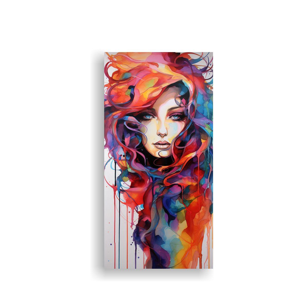 Cuadro Inspirador Textura De Una Hermosa Mujer 60x120cm-0