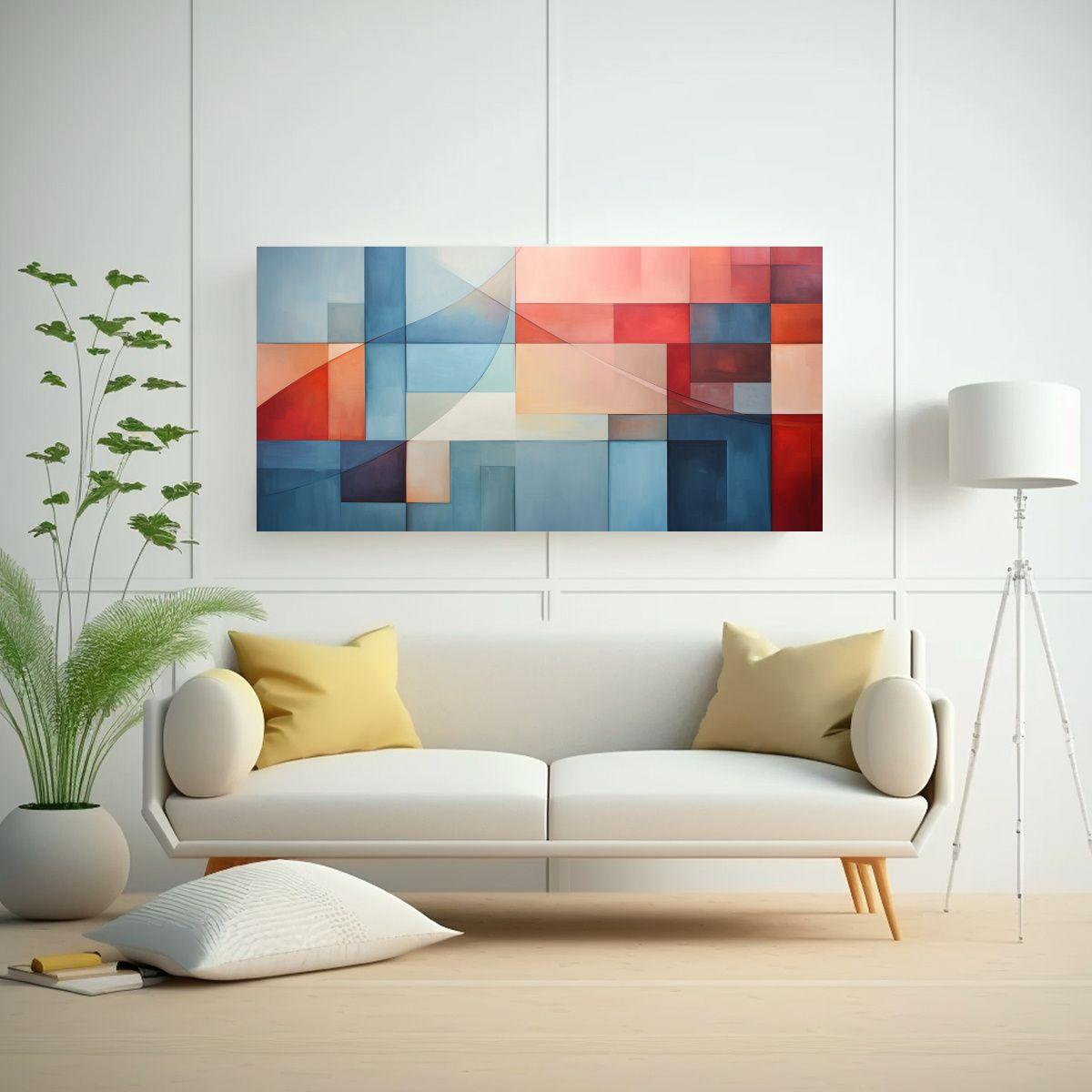 Cuadro Imagen Geométrico Simplicidad NY Colores 40x20cm-2