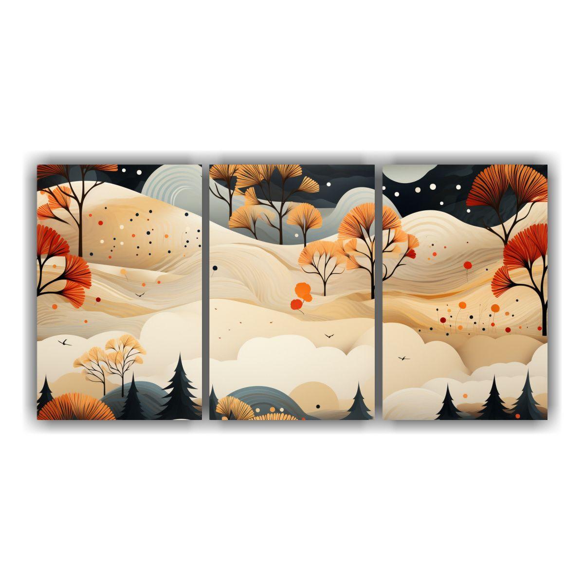 Pinturas Decorativas Juveniles De Paisajes 120x60 Cm-0