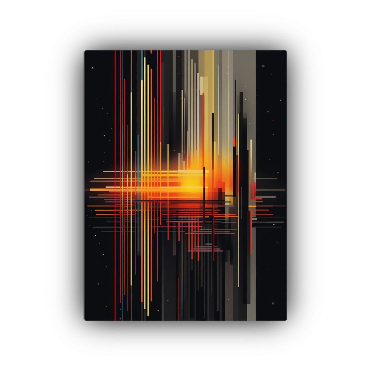 Pinturas De Decoración Con Líneas Coloridas 40x60cm-0