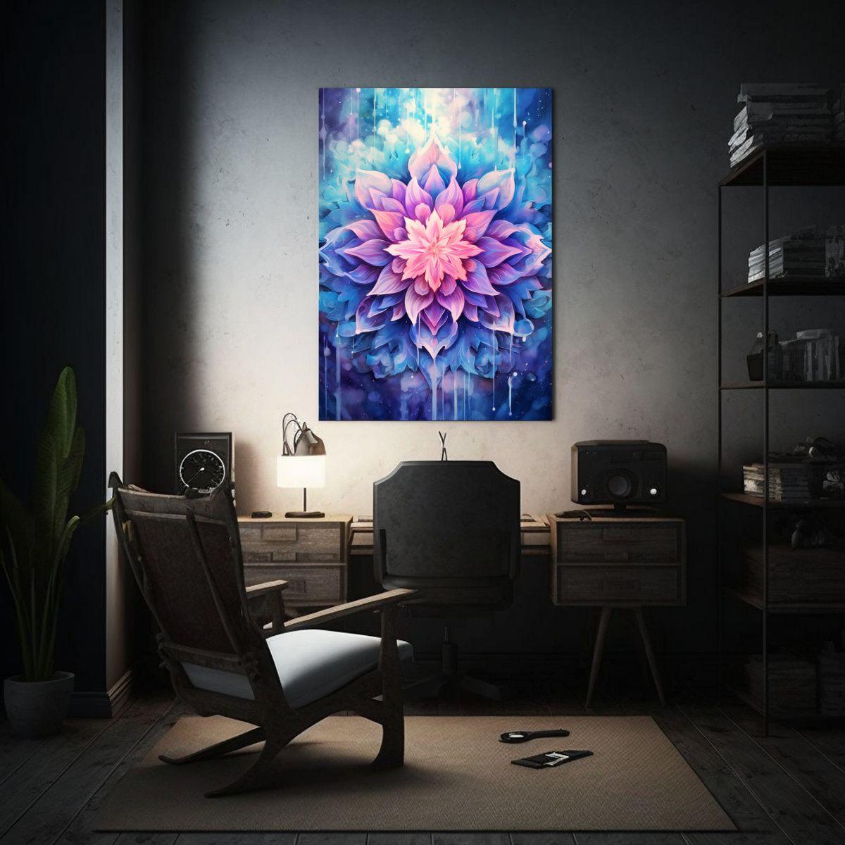 Pintura Lienzo Tela Estilo Vintage, Arte Acuarela 50x75cm-2