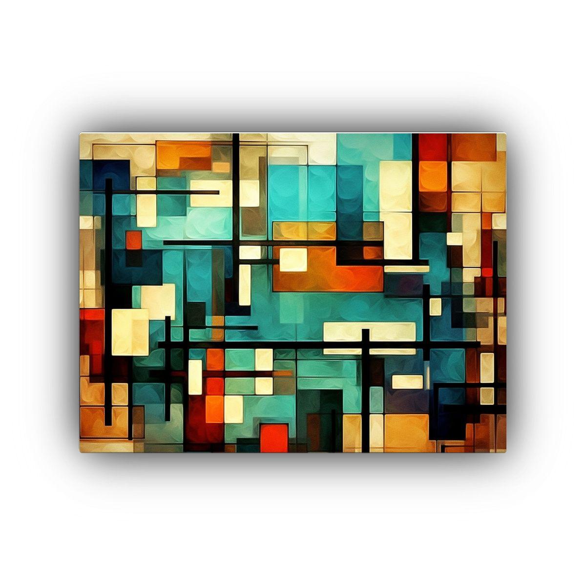 Pinturas Decorativas De Arte Abstracto Con Expresividad 75x50cm-0