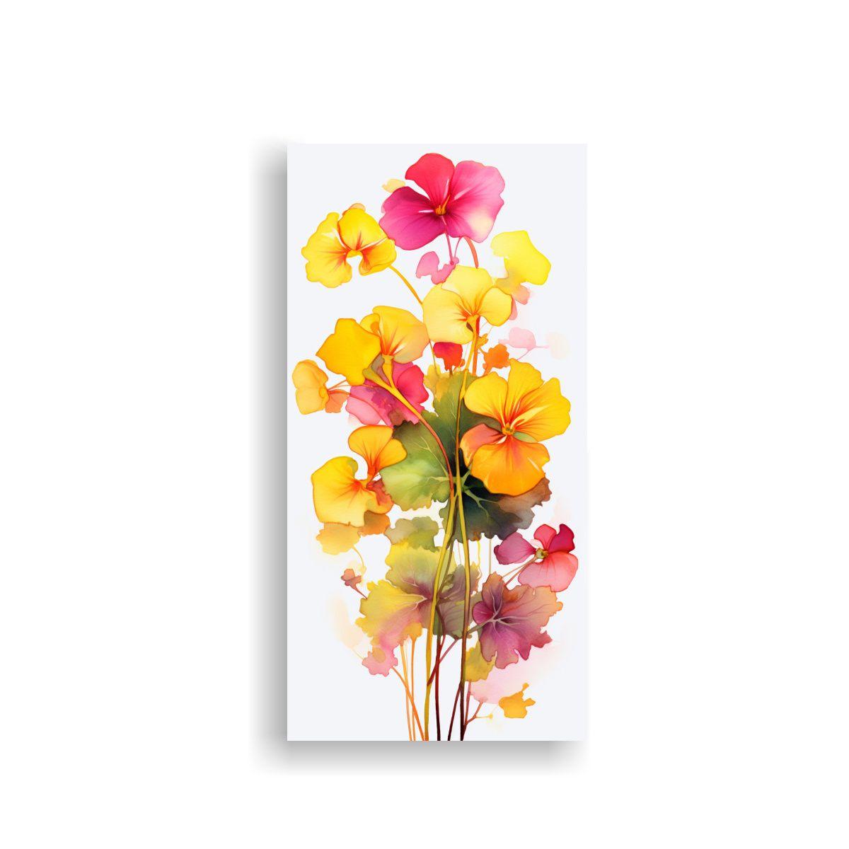 Cuadros De Arte De Pared Elegante Con Nasturtiums 80x160cm-0