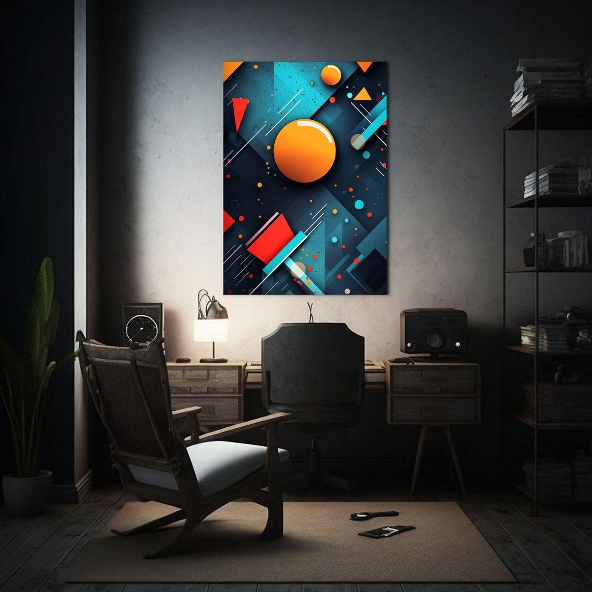 Lienzo Armonía Cromática: Un Fondo De Pantalla 20x30 Cm-2