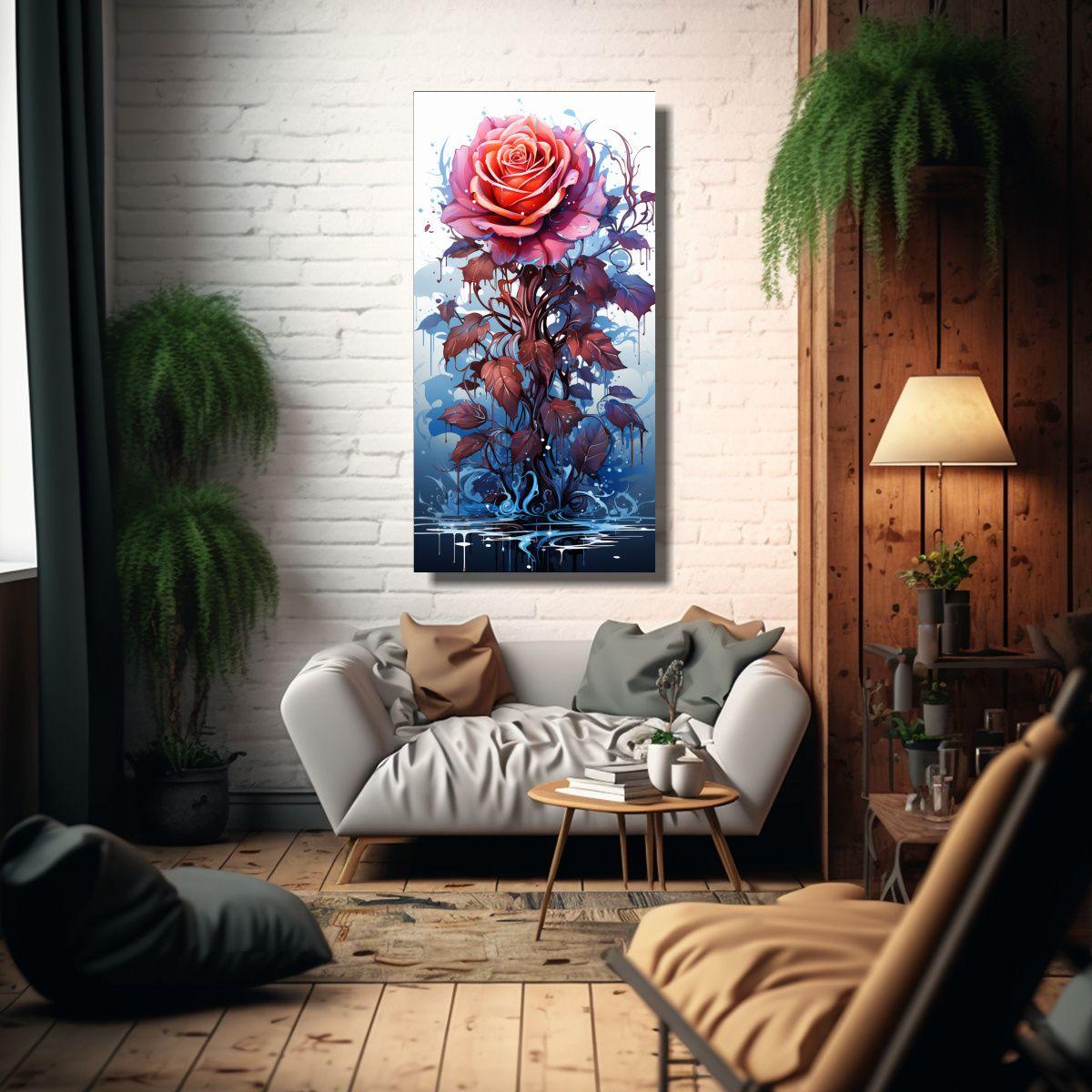Pintura Decorativa Tribal Con Poder Del Rosa Neon 20x40cm-2