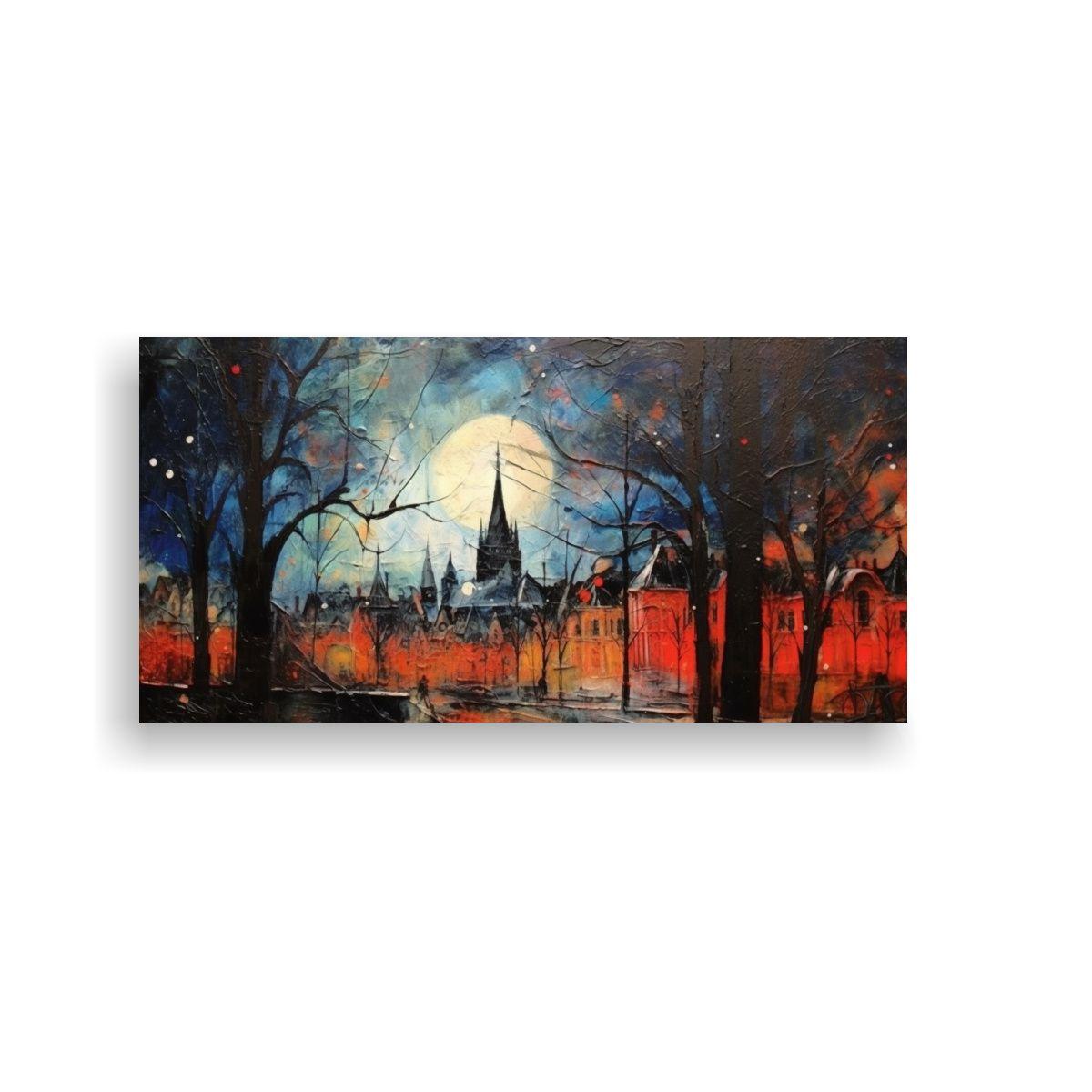 Paisaje Copenhagen Resistente Vanguardia, Belleza 100x50cm-0