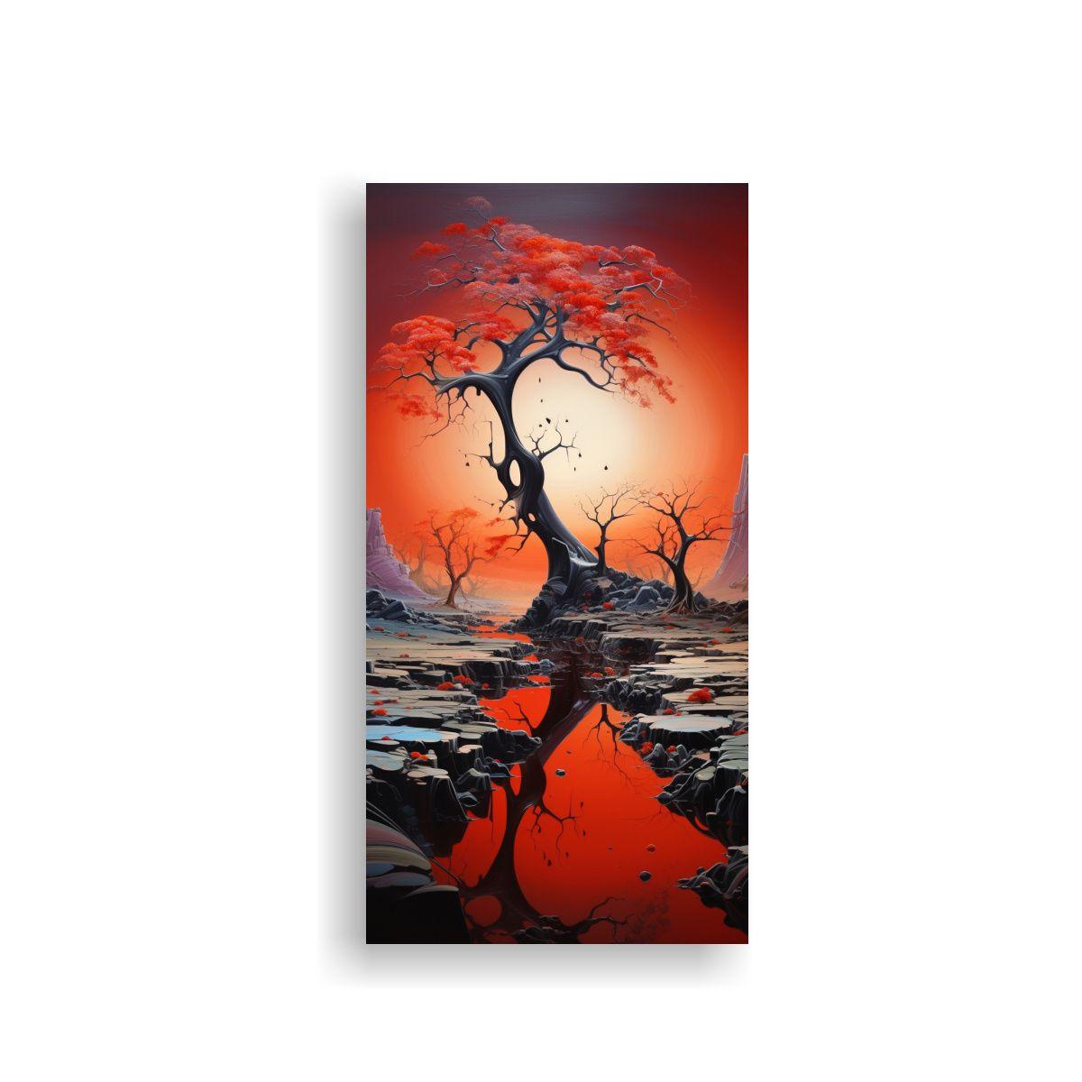 Pinturas Abstractas De Paisajes Acuarela Elegante 70x140cm-0